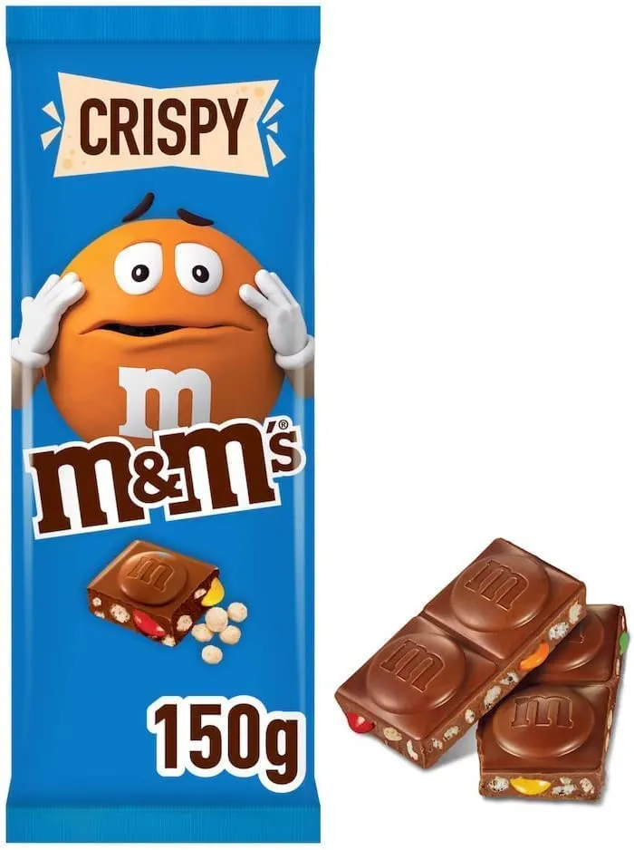 M&M's Crispy tablette chocolat au lait 150g riz soufflé