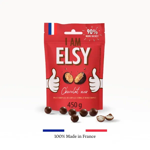Elsy Billes Chocolat Noir 71% 450g sel Guérande
