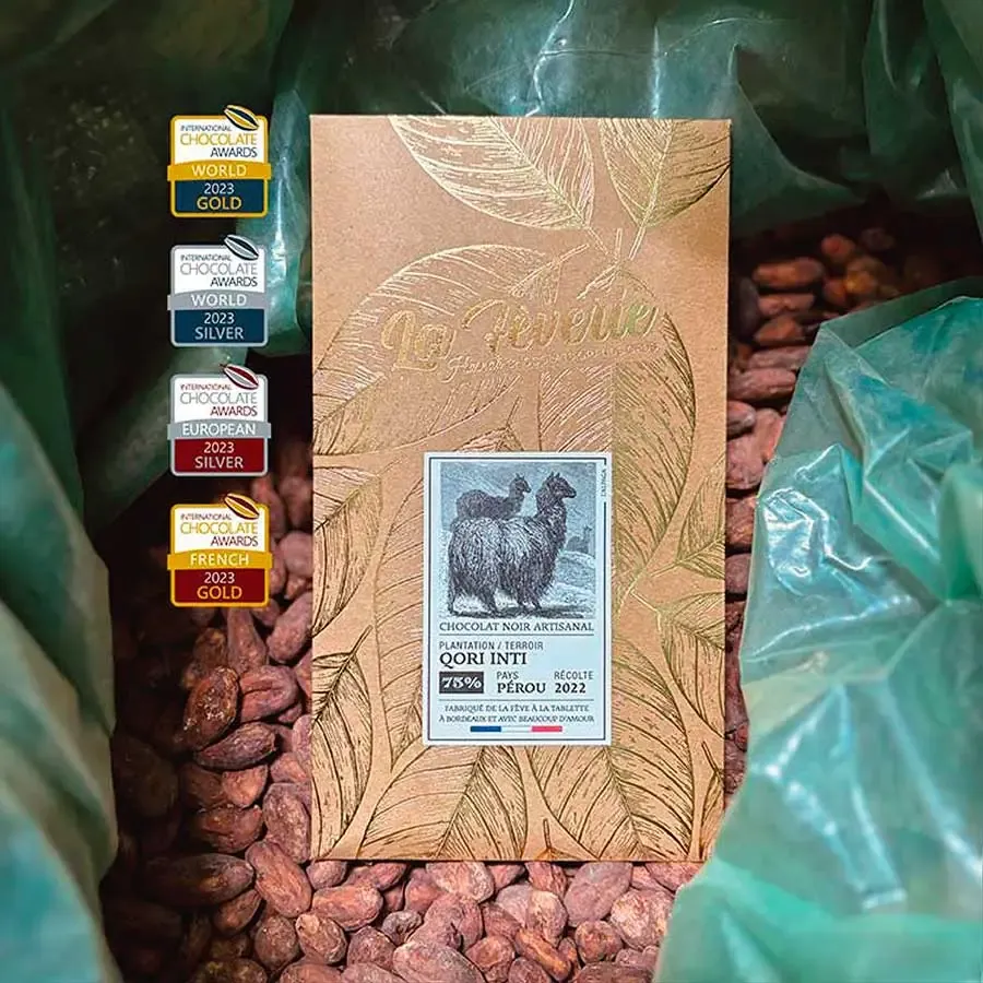 Hasnaâ Pérou Qori Inti 75% tablette 56g mandarine