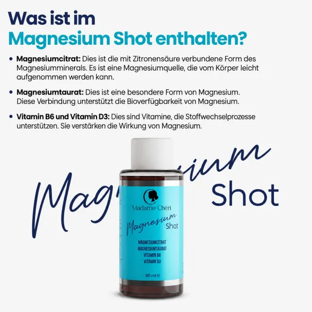 Madame Chéri Magnesium Shot magnésium 10 x 50 g