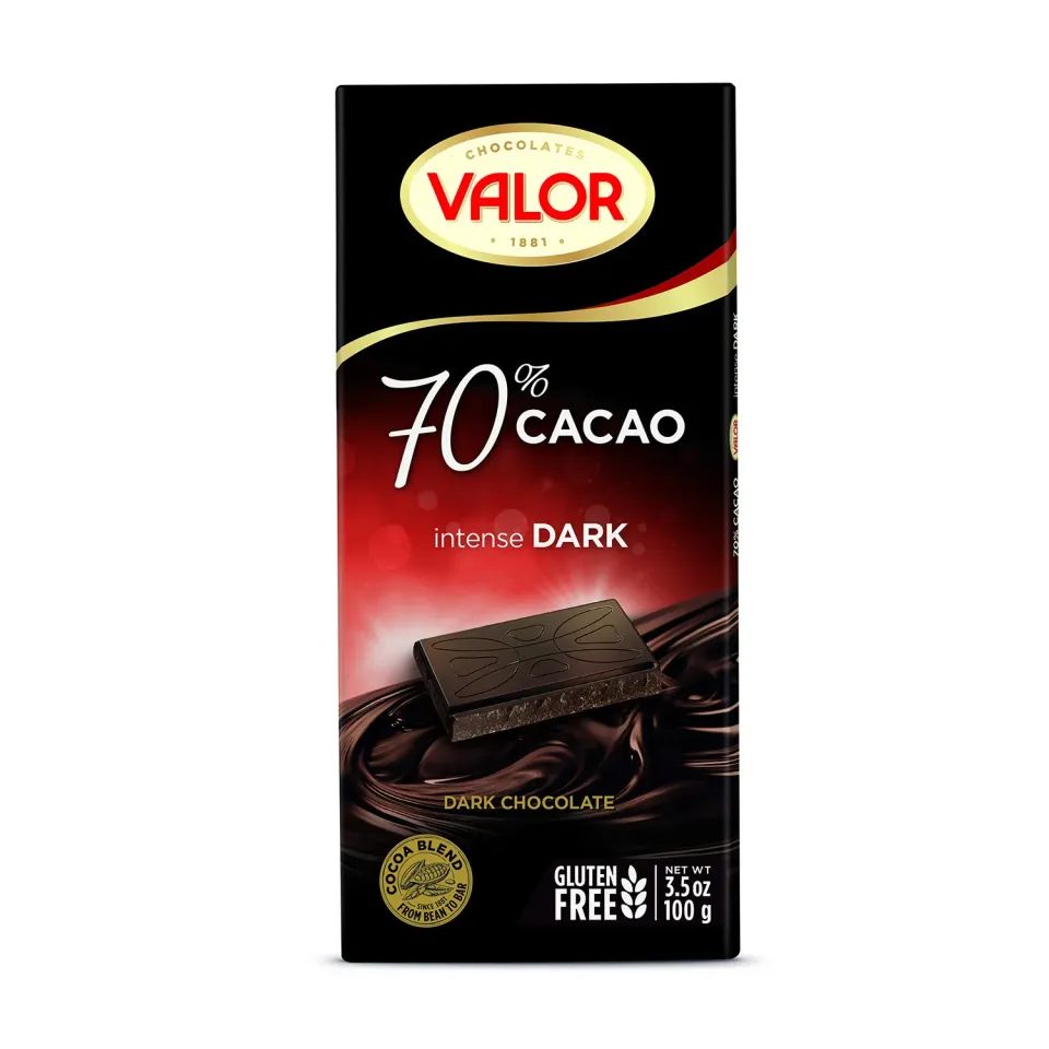 Valor Premium chocolat noir 70% tablette 100g vegan