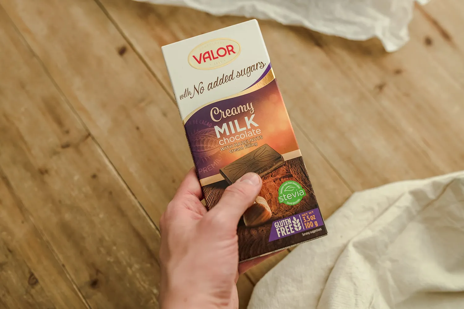 Valor Lait tablette chocolat 100g crème noisette
