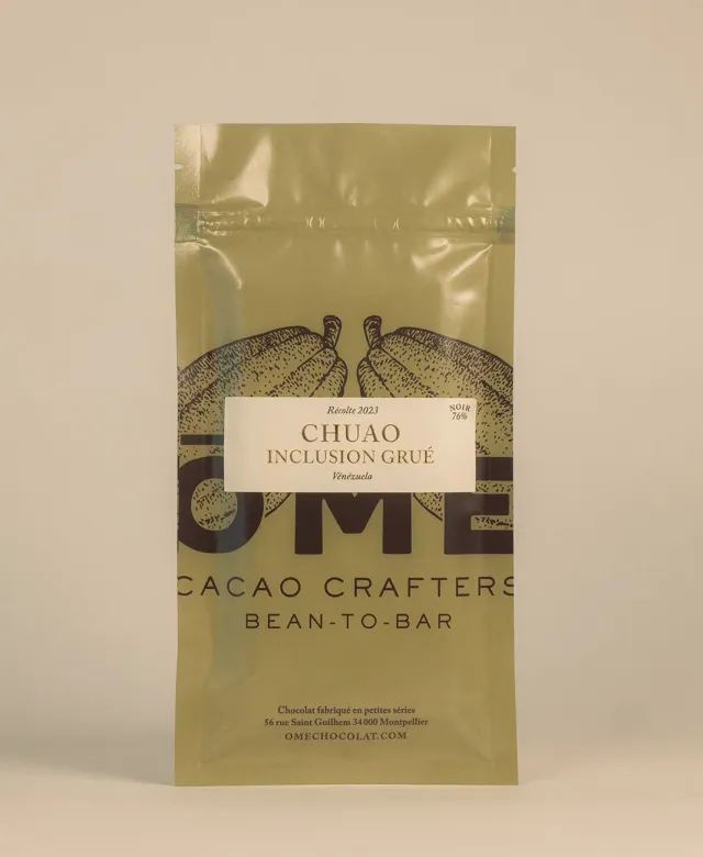 Ôme Chuao tablette chocolat noir 76% grué Venezuela