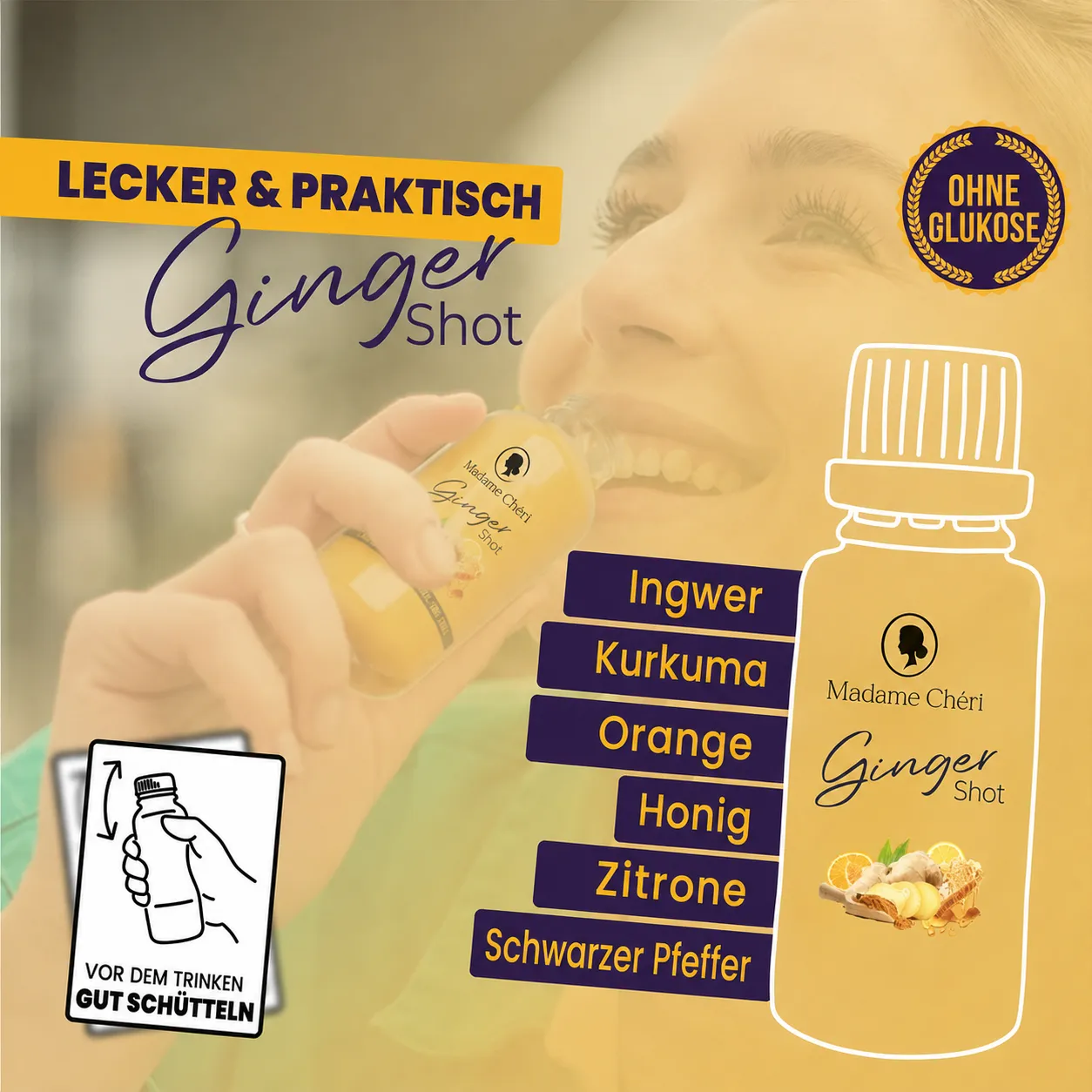 Madame Chéri IngwerShot gingembre 10 x 50 g fort