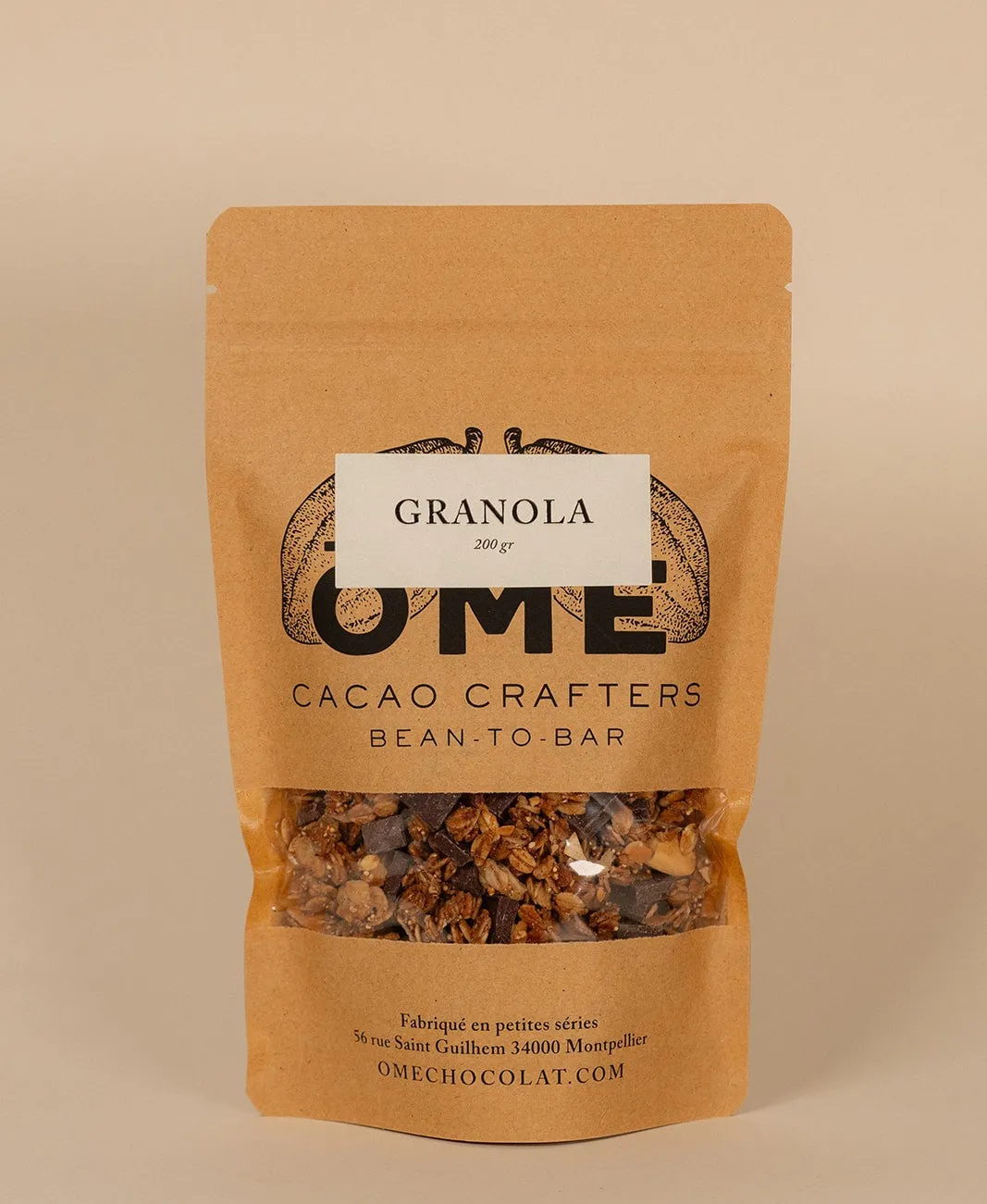 Ôme Granola avoine amandes gingembre pépites chocolat noir