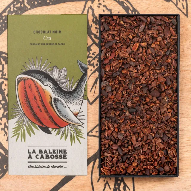 La Baleine à Cabosse tablette chocolat cru 76% Colombie