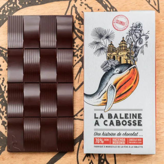 La Baleine à Cabosse Tablette Colombie Morumbi 76% grand cru