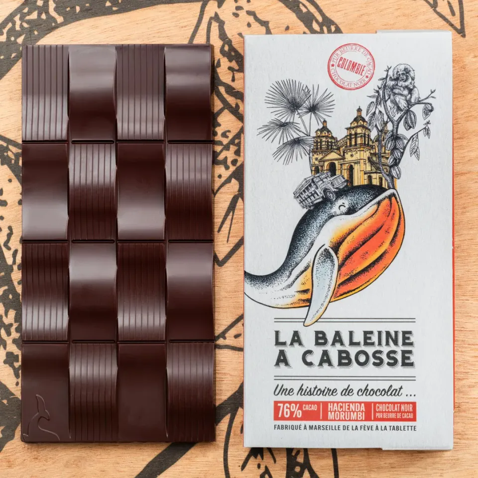 La Baleine à Cabosse Tablette Colombie Morumbi 76% grand cru