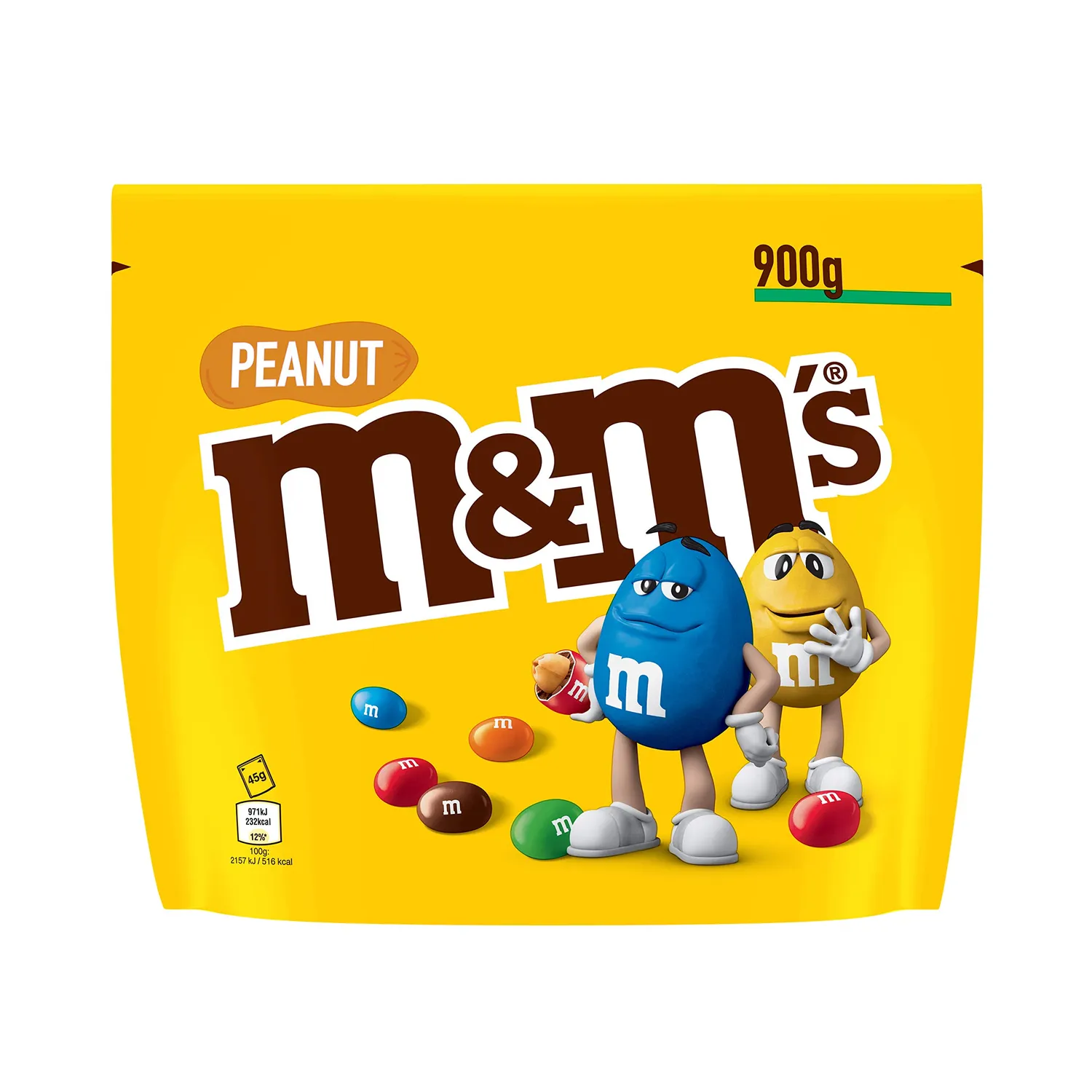 M&M'S Peanut bonbons chocolat lait cacahuètes 900g