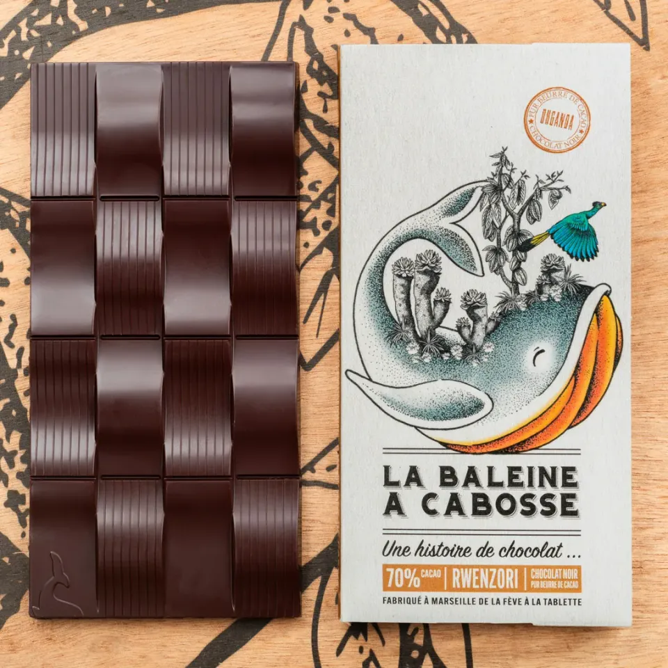 La Baleine à Cabosse tablette Ouganda Rwenzori 70% noir