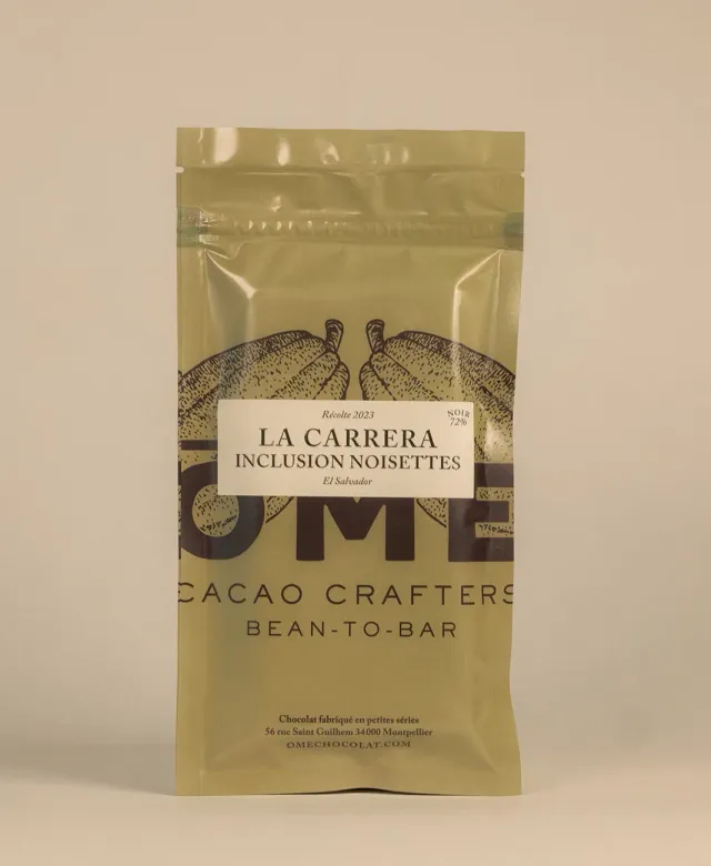 Ôme Hacienda La Carrera tablette chocolat noir 72% noisettes