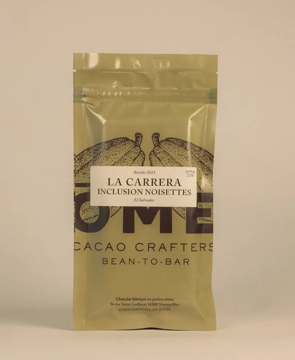 Ôme Hacienda La Carrera tablette chocolat noir 72% noisettes
