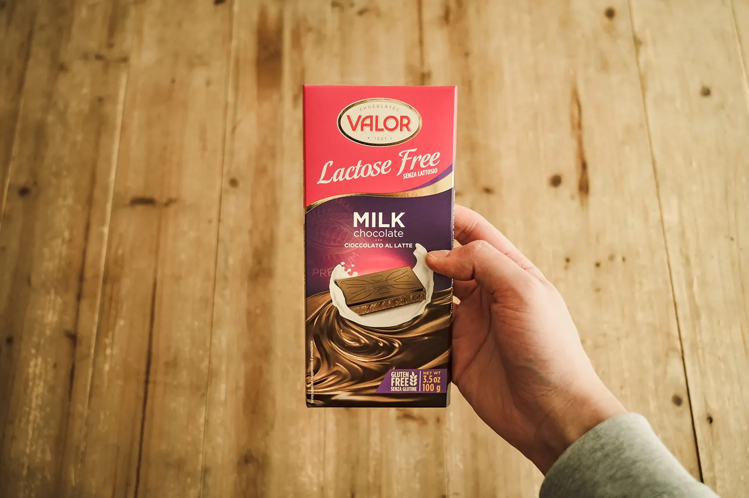 Valor Lait Sans Lactose tablette chocolat 100g sans gluten