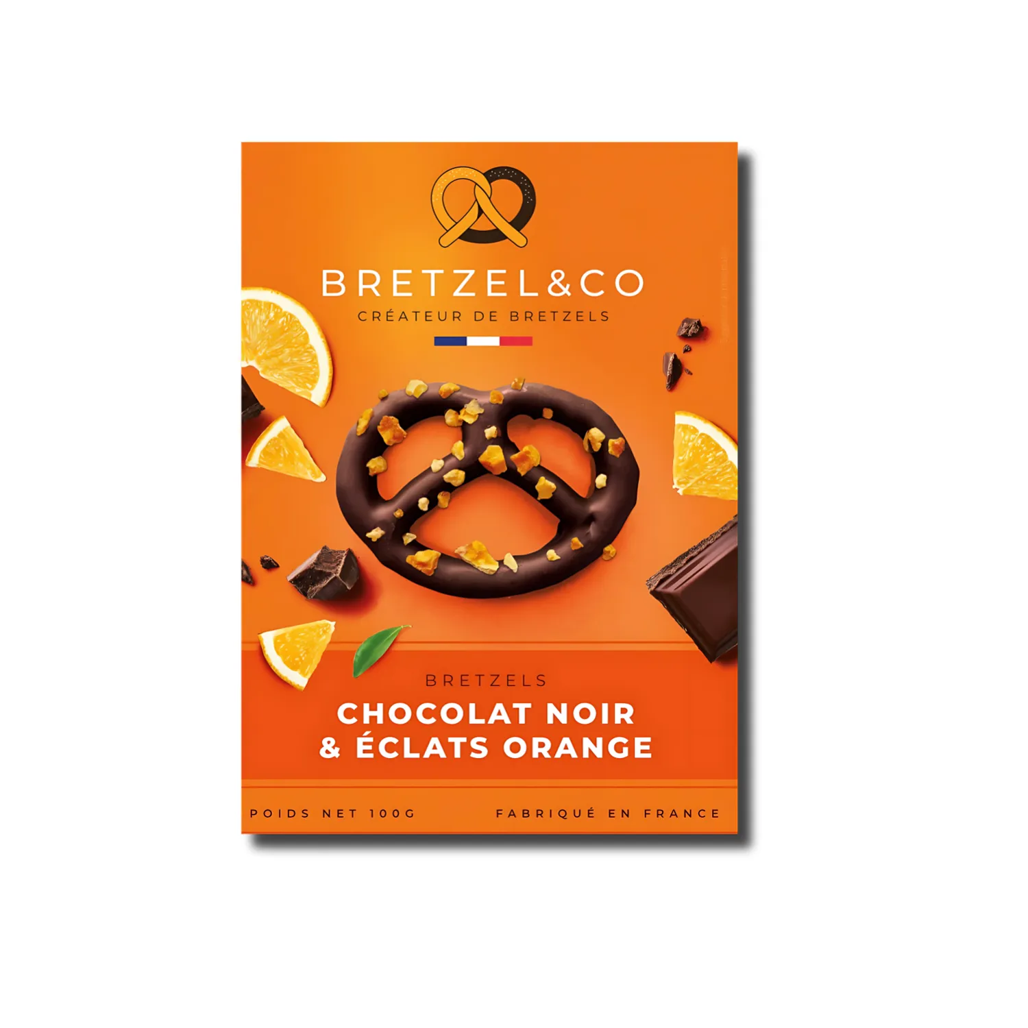Bretzel & Co bretzel chocolat noir orange sachet 100g