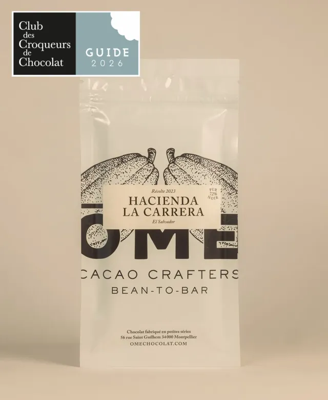 Ôme Hacienda La Carrera Pur Noir 72% tablette chocolat
