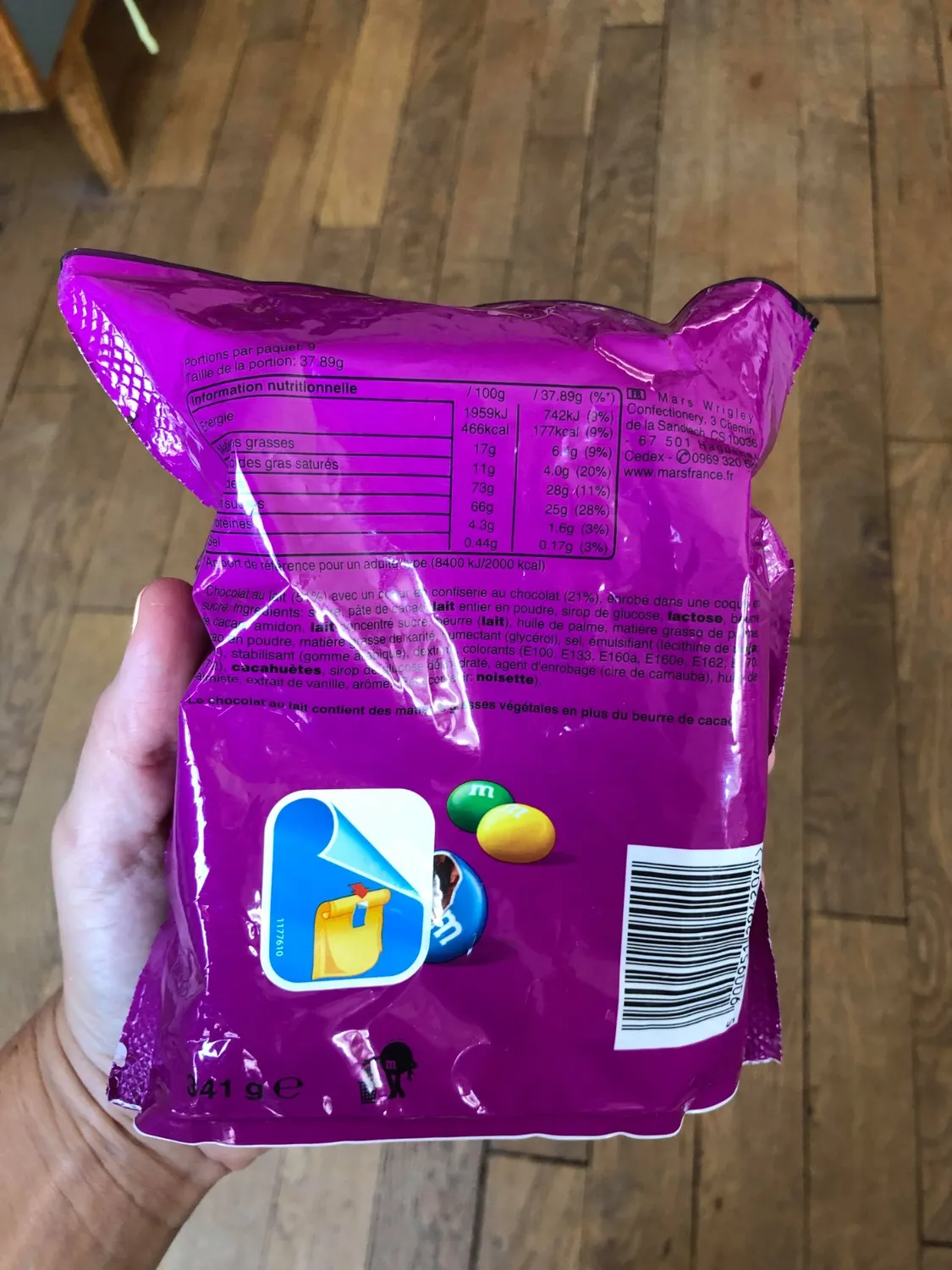 M&M's Brownie bonbons chocolat lait 341g sachet