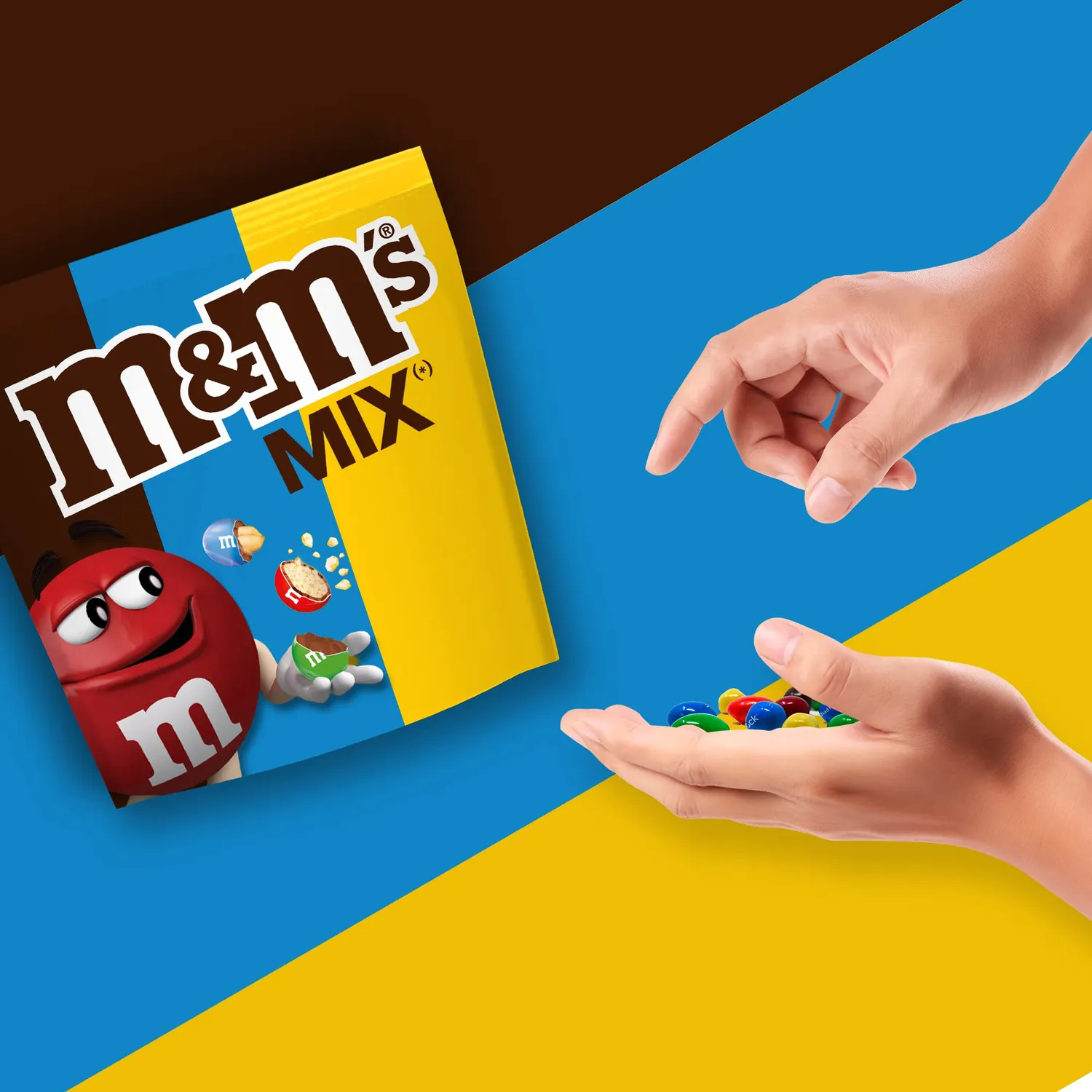 M&M's Mix bonbons chocolat 400g 3 variétés crispy