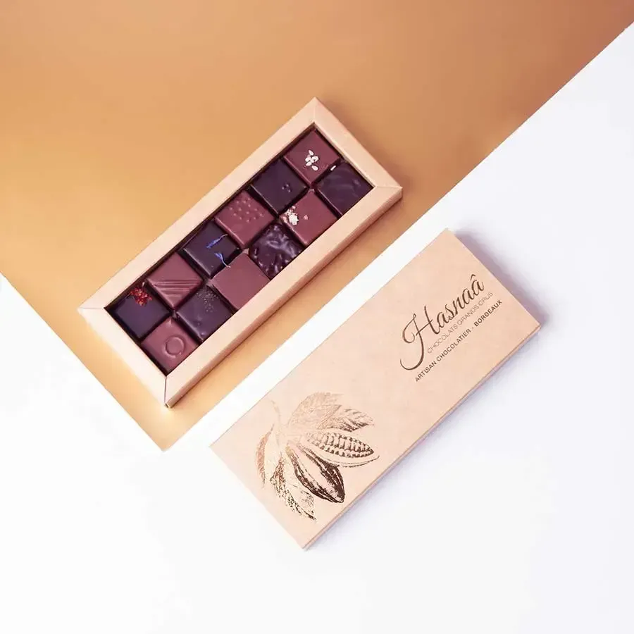 Hasnaâ Écrin 12 chocolats coffret 88g assortiment