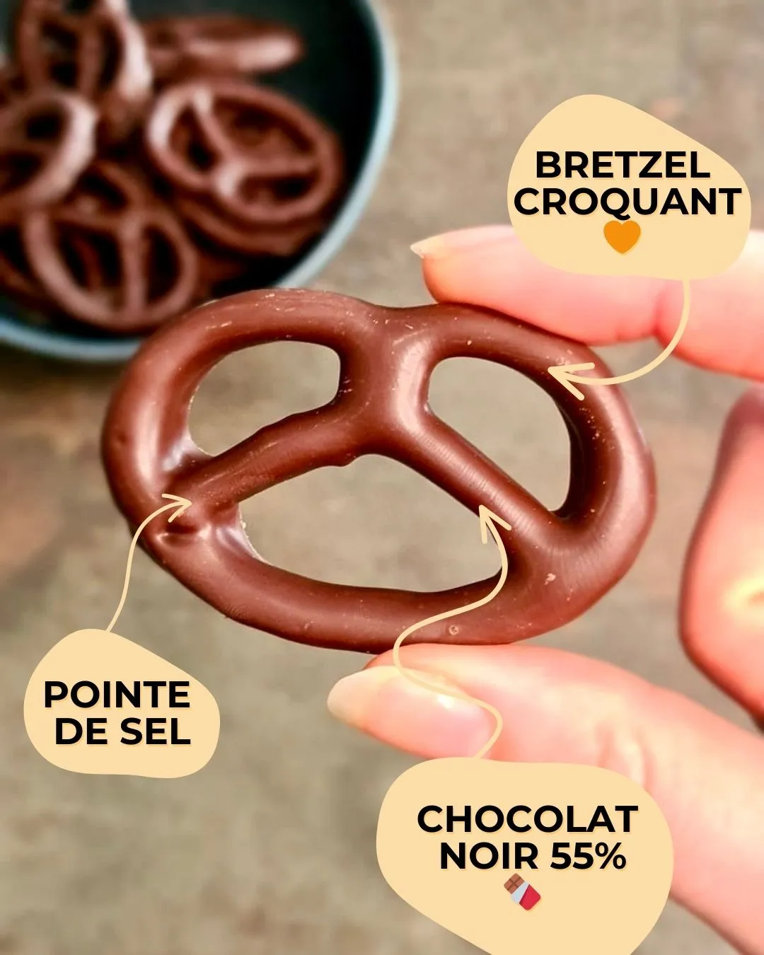 Bretzel & Co bretzel chocolat noir 55% 100g