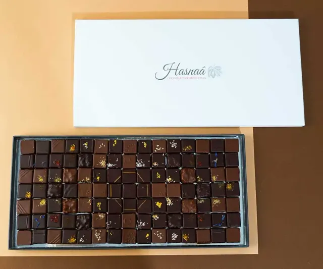 Hasnaâ écrin 105 chocolats assortis 630g à partager