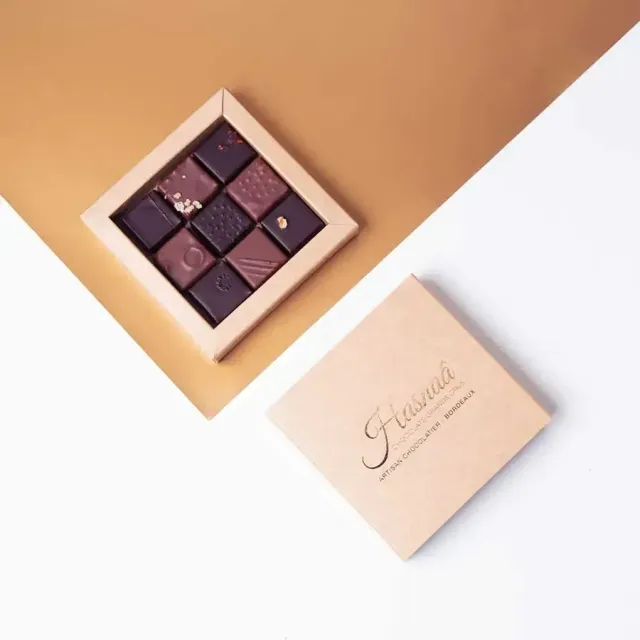 Hasnaâ Écrin 9 chocolats coffret 63g assortiment