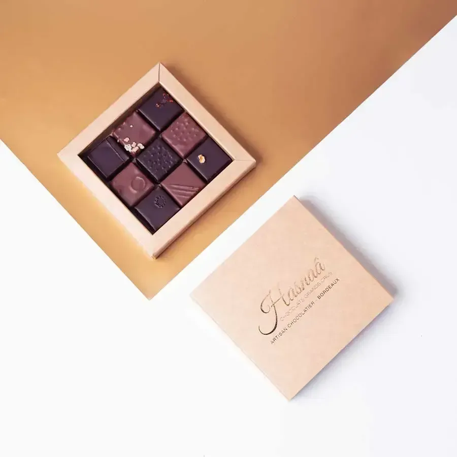 Hasnaâ Écrin 9 chocolats coffret 63g assortiment