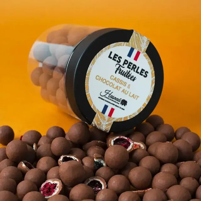 Hasnaâ Perles Fruitées Cassis perles chocolat 130g