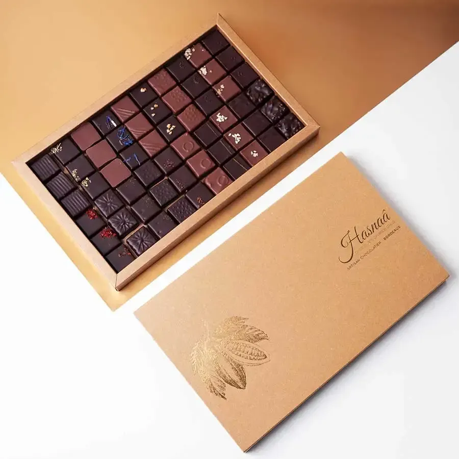 Hasnaâ Écrin 60 chocolats kraft 380g