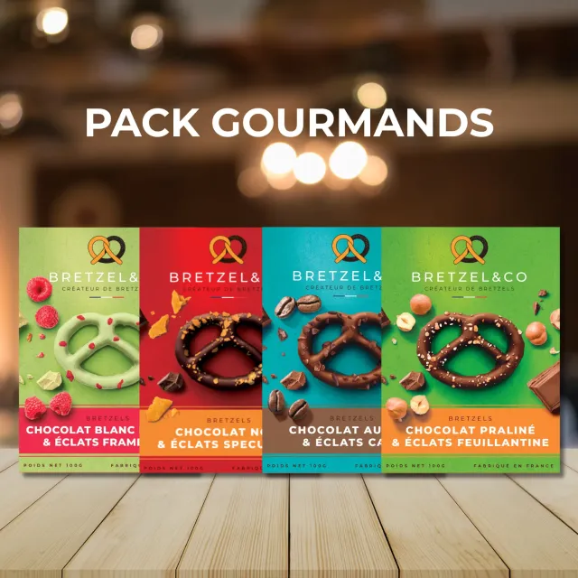 Bretzel & Co pack découverte bretzels 4x100g 4 recettes