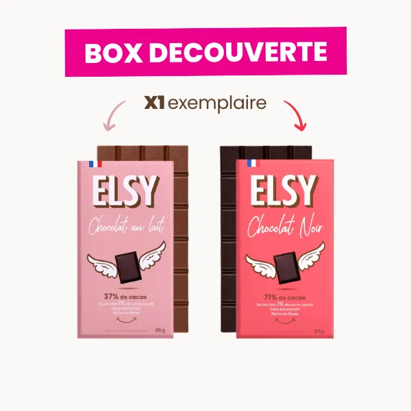 Elsy Box Découverte coffret chocolat -90% sucre 8 recettes