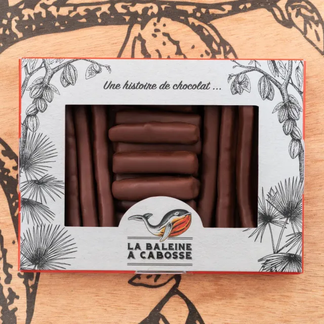 La Baleine à Cabosse mélange orangettes citronnettes chocolat noir 76%