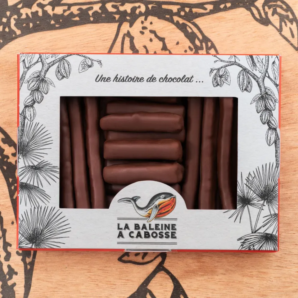 La Baleine à Cabosse mélange orangettes citronnettes chocolat noir 76%