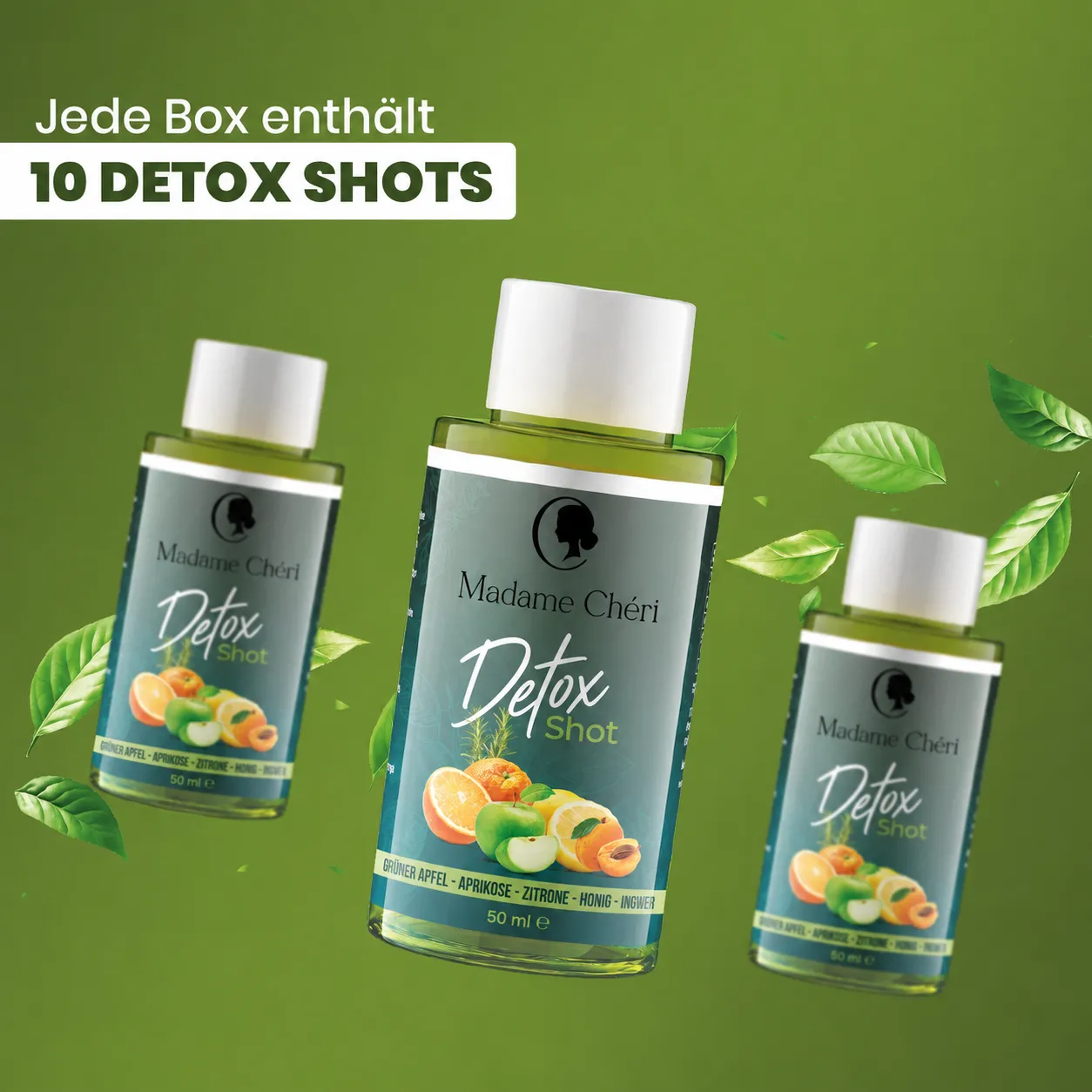 Madame Chéri Detox shot 10x50 g fruité