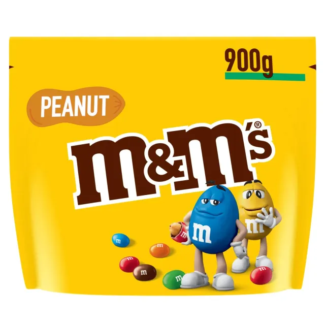 M&M'S Peanut bonbons chocolat lait cacahuètes 900g