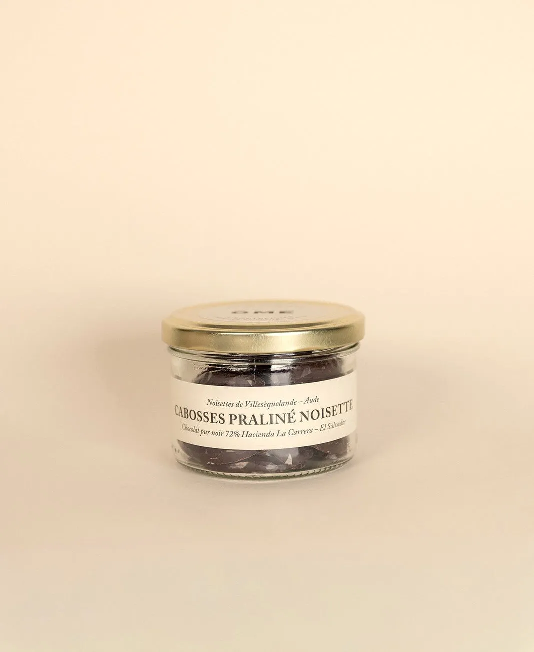 Ôme Mini Cabosses praliné noisettes chocolat noir 72%