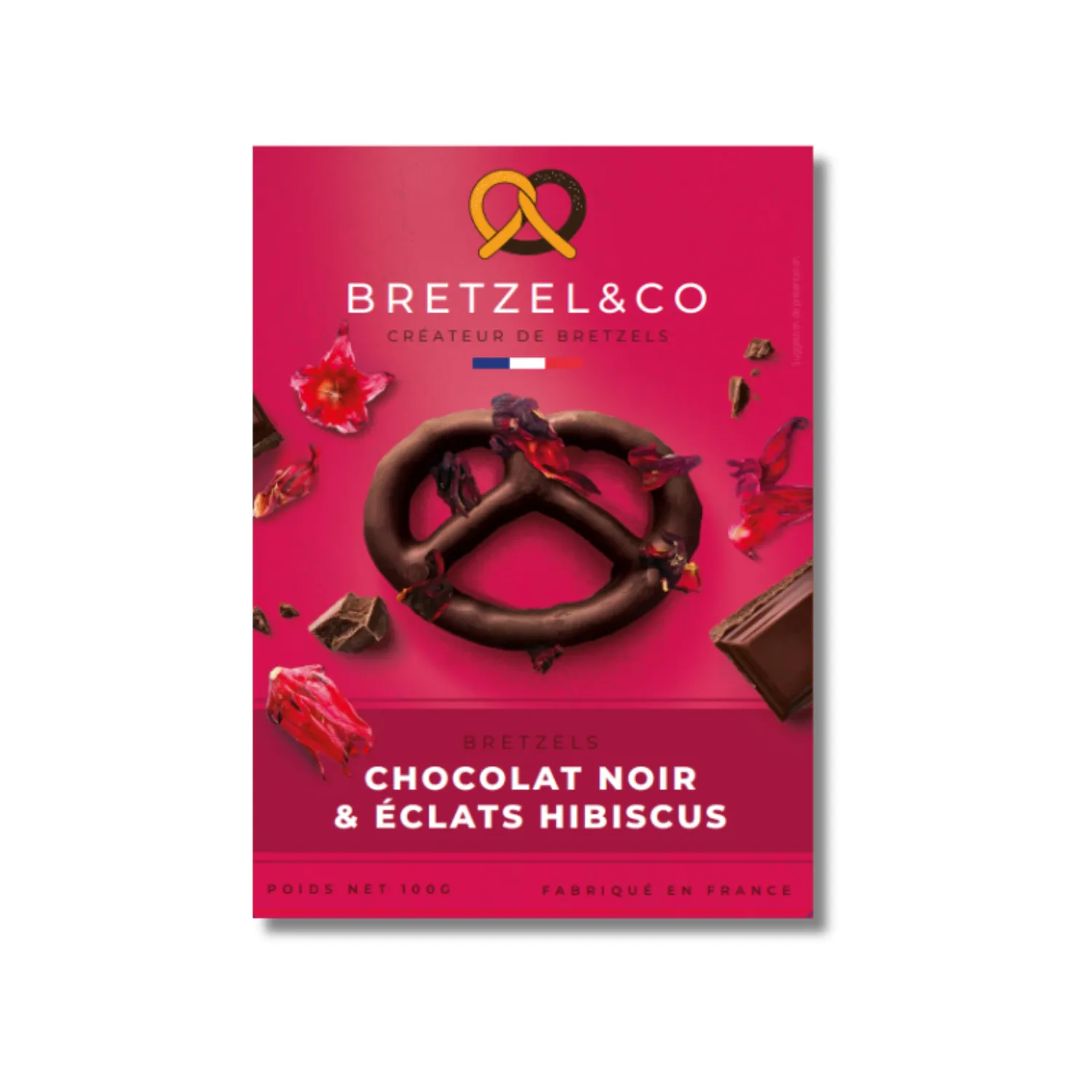 Bretzel & Co bretzel chocolat noir hibiscus bio 100g
