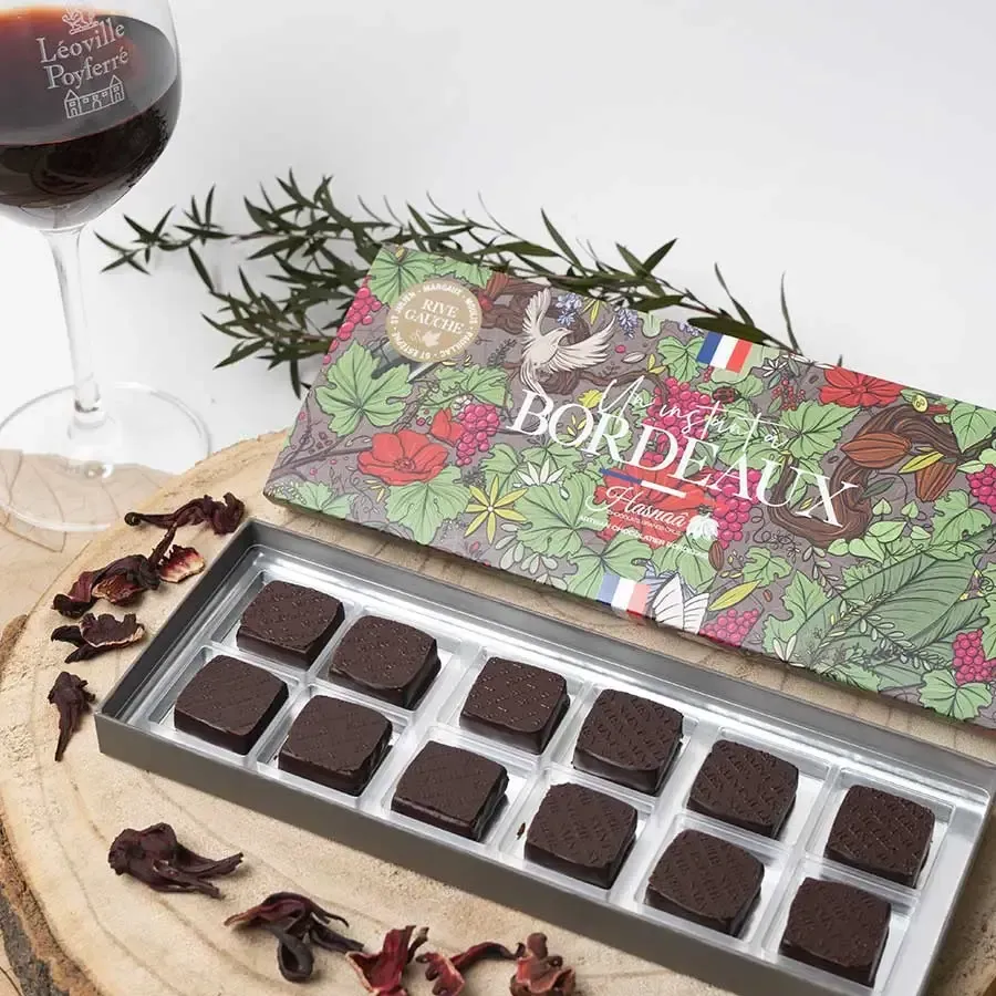 Hasnaâ Un Instant à Bordeaux Rive Gauche coffret 12 chocolats