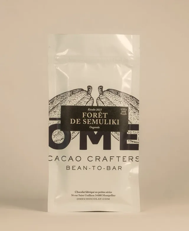 Ôme Forêt de Semuliki Ouganda pur très noir 85% tablette chocolat bio