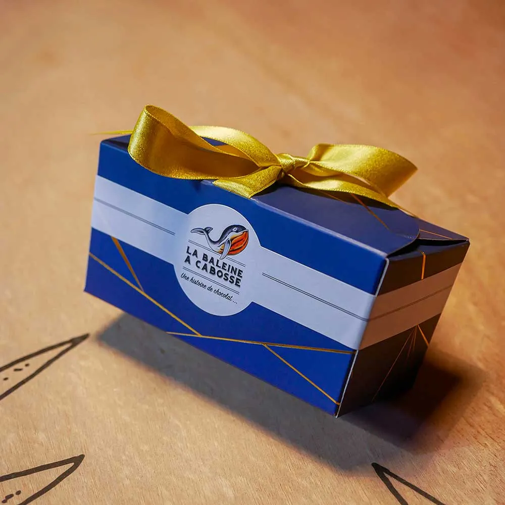 La Baleine à Cabosse marrons glacés chocolat noir 6 pièces 76%