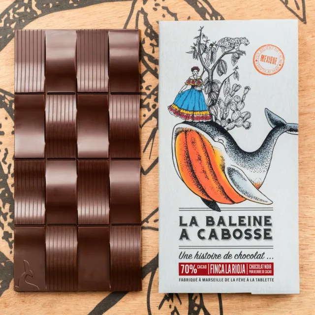 La Baleine à Cabosse Mexique La Rioja 70% tablette chocolat fruité