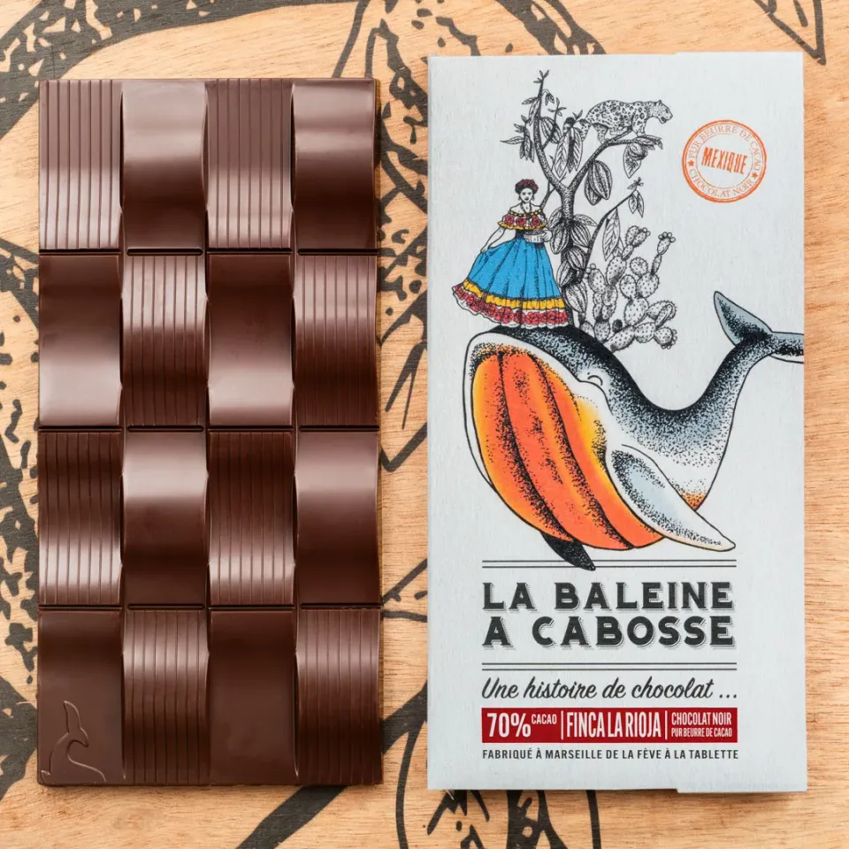 La Baleine à Cabosse Mexique La Rioja 70% tablette chocolat fruité