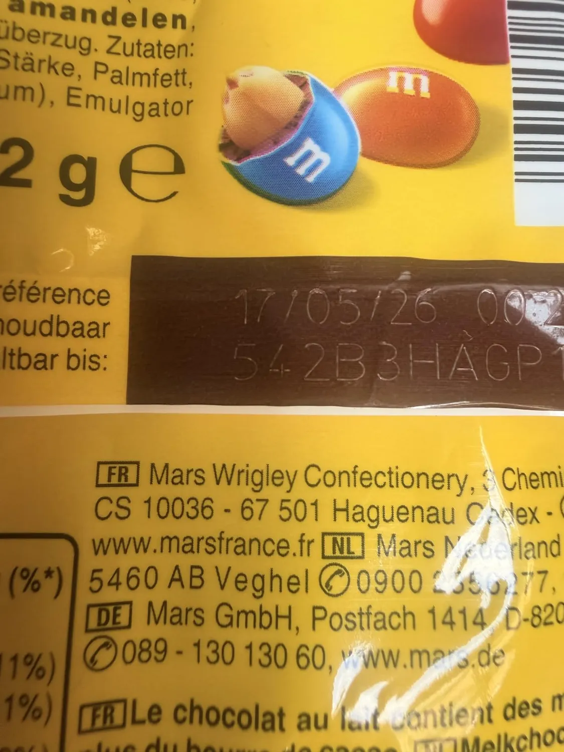 M&M's Peanut bonbons chocolat lait cacahuètes 16x82g