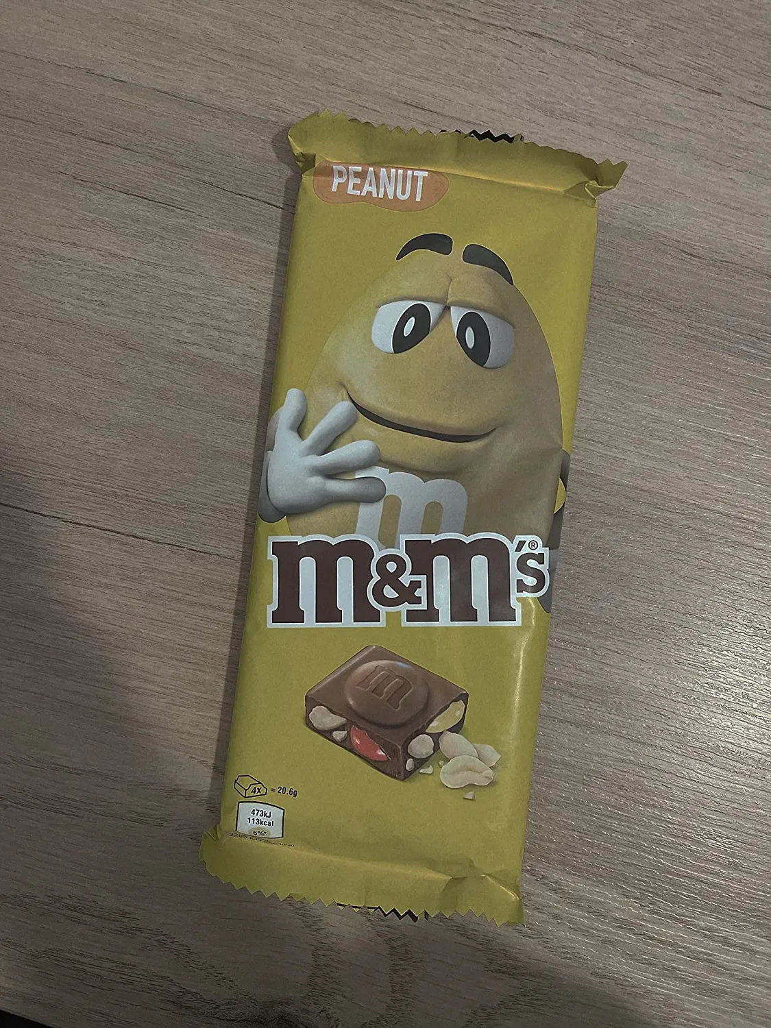 M&M's Peanut tablette chocolat lait 165g cacahuètes