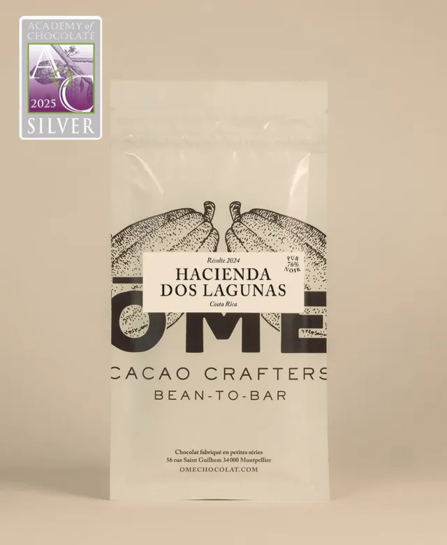 Ôme Hacienda Dos Lagunas Costa Rica tablette chocolat noir 76%