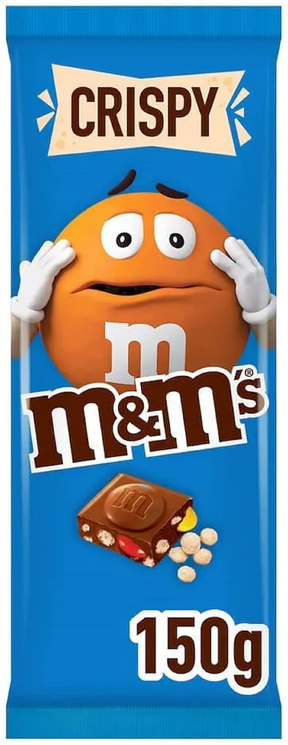 M&M's Crispy tablette chocolat au lait 150g riz soufflé
