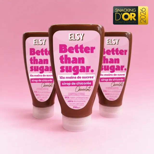 Elsy Sirop Chicorée Chocolat 3x350g sans sucre ajouté