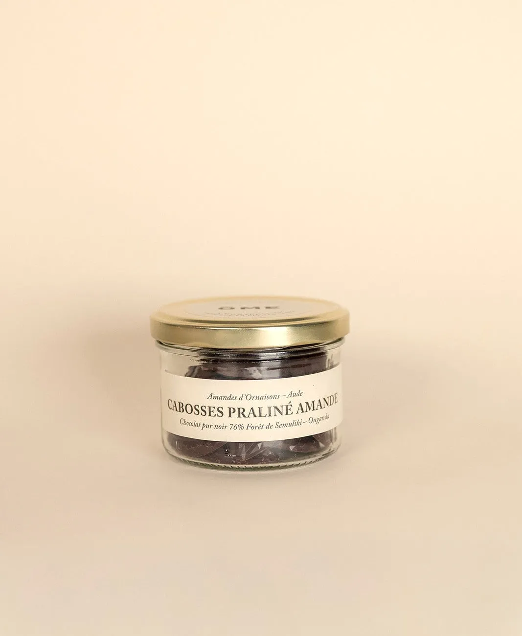 Ôme Mini Cabosses chocolat noir 76% praliné amandes