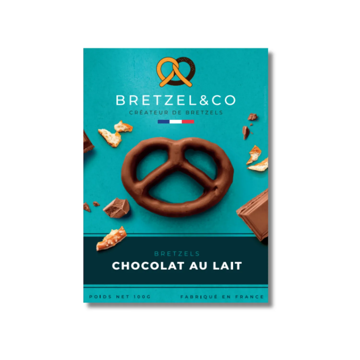 Bretzel & Co bretzel chocolat au lait 100g 38% cacao