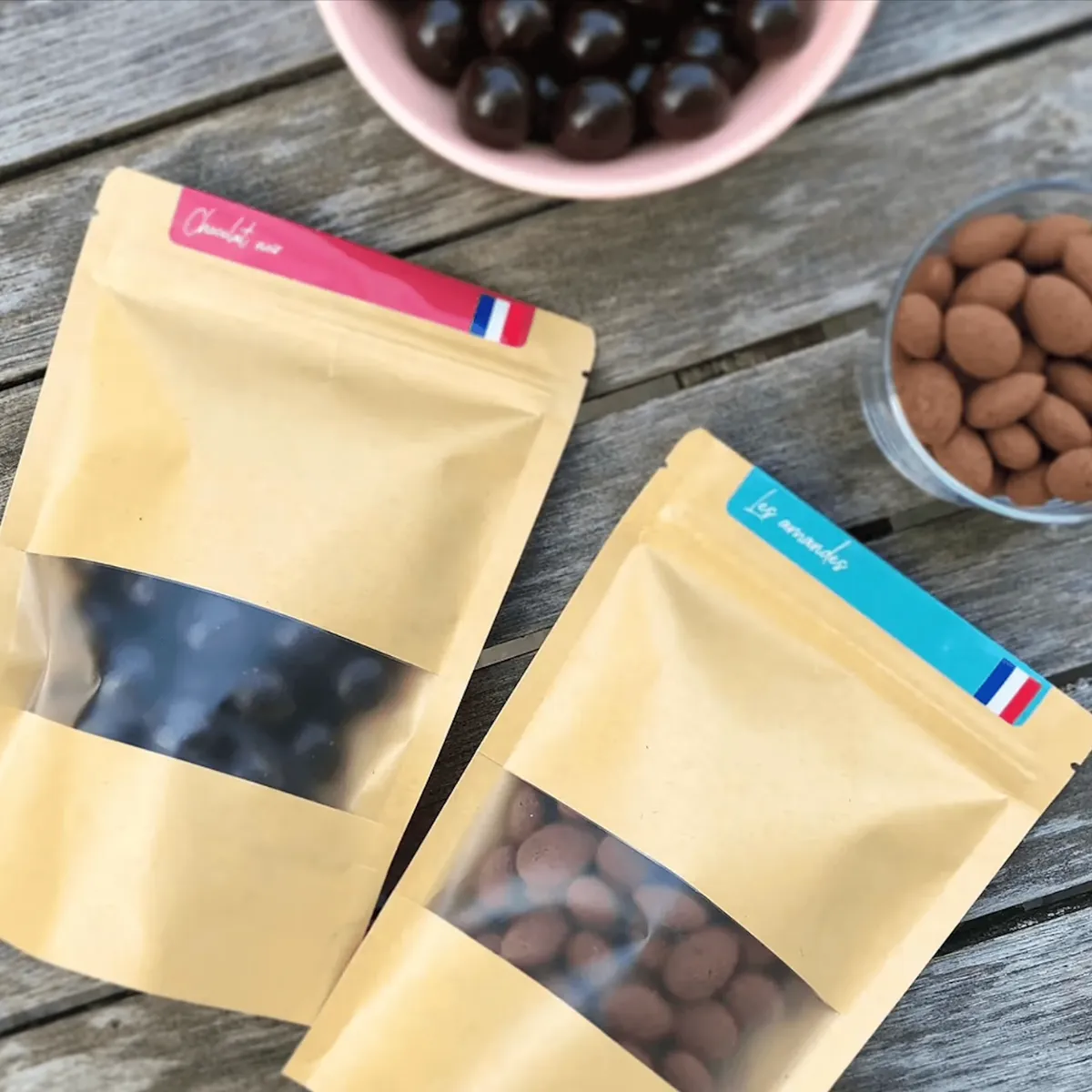 Elsy Amandes Chocolat au Lait 600g riches en fibres