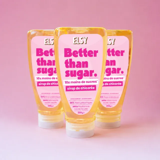 Elsy Sirop de Chicorée Nature sirop 3x350g IG bas